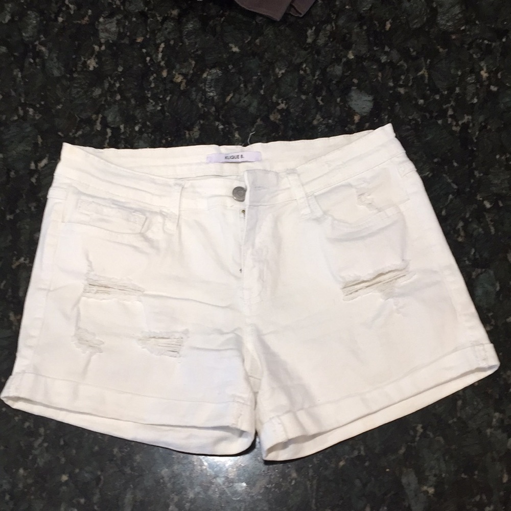 White Shorts